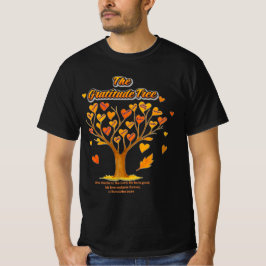 Thanksgiving Gratitude Träd Manar Value-Shirt T Shirt