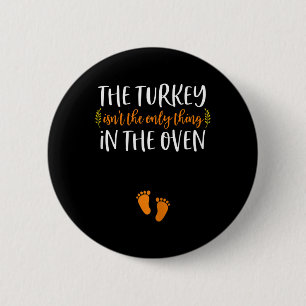 Thanksgiving Gravid Meddelande om Turkiet Baby R Knapp