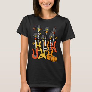 Thanksgiving Guitars Fall Rock musik Riocker Manar T Shirt