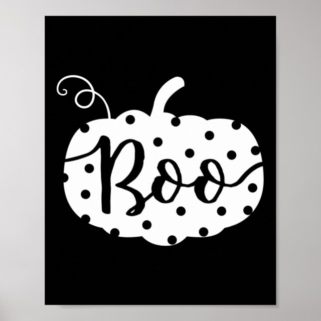Thanksgiving Halloween Cutest boo Pumpkin Women G Poster (Framsidan)