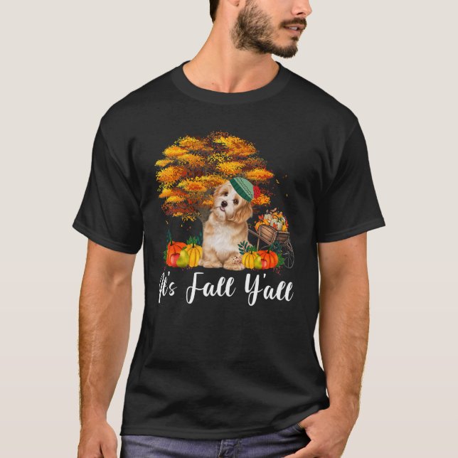 Thanksgiving Halloween Det är Fall Y'all Shih Tzu  T Shirt (Framsida)