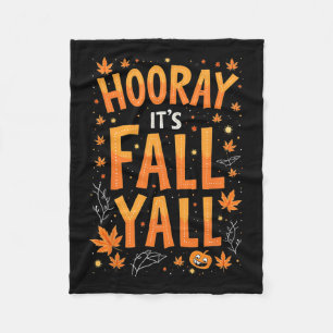 Thanksgiving Halloween Hooray.. dess fall Y-fall Fleecefilt
