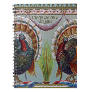 Thanksgiving Hälsning 1906 Anteckningsbok