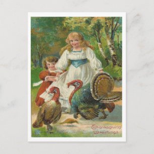 Thanksgiving Hälsning Helg Vykort