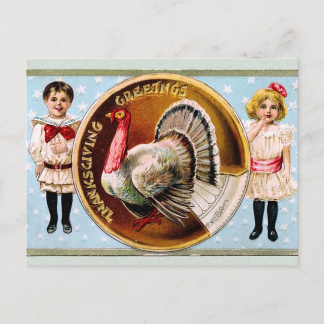Thanksgiving Hälsning Helg Vykort (Framsida)