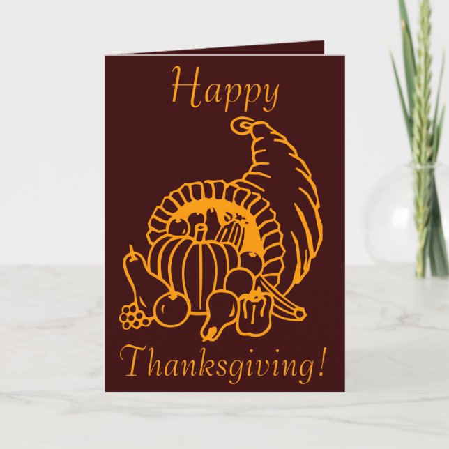 THANKSGIVING HÄLSNING HELGKORT (Framsida)