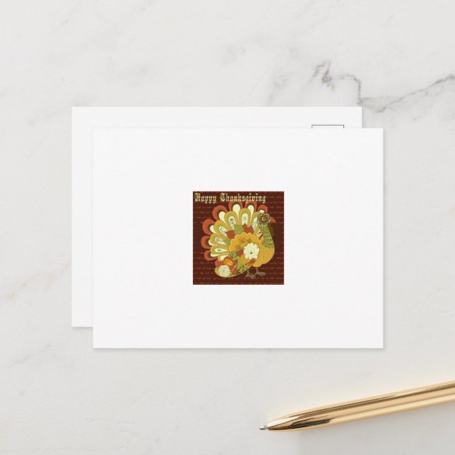 Thanksgiving Hälsning-vykort Helg Vykort (Fram/Back In Situ)