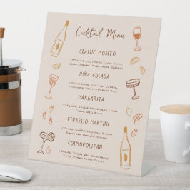 Thanksgiving Hand-Drawn Signature Cocktail Menu