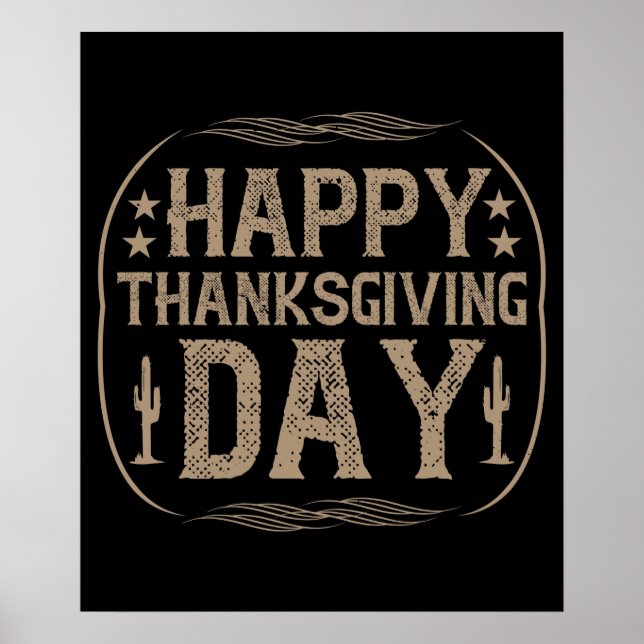 Thanksgiving - Happy thanksgiving-dagen Poster (Framsidan)