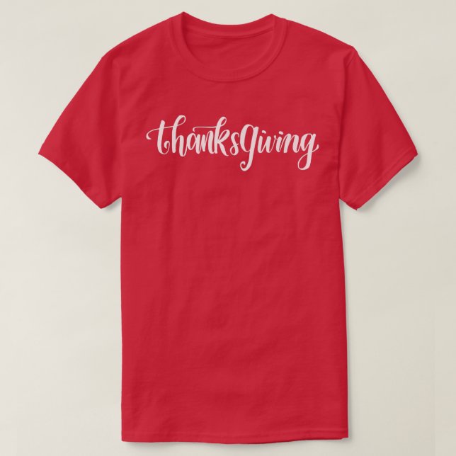 Thanksgiving - Happy Thanksgiving Design for adult T Shirt (Design framsida)