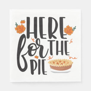 Thanksgiving här för den Paj-funna Pappersservett