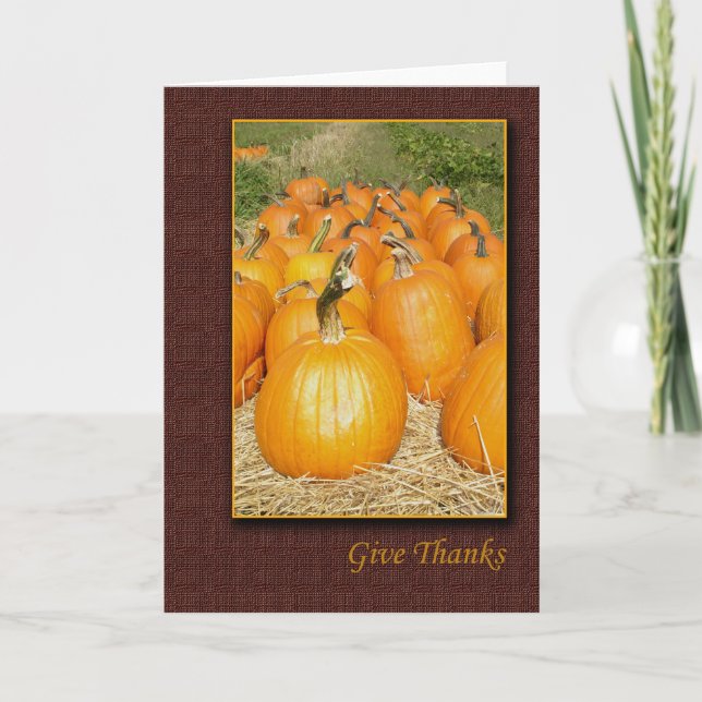 Thanksgiving Harvest Helgkort (Framsida)