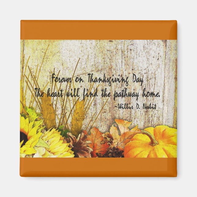 Thanksgiving Harvest Magnet (Framsidan)