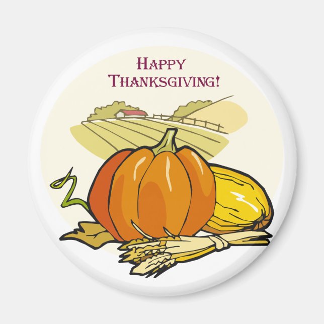 Thanksgiving Harvest Magnet (Framsidan)