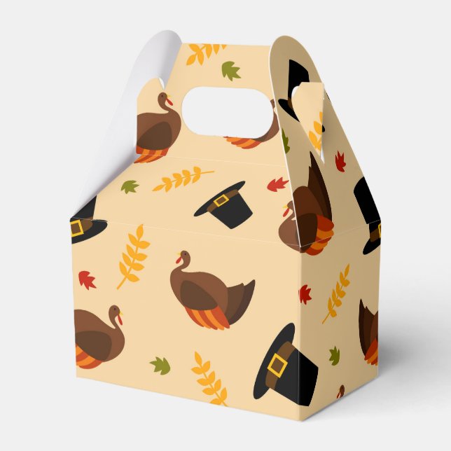 Thanksgiving Helgdag kalkonmiddag party box Presentaskar (Framsidan Sidan)