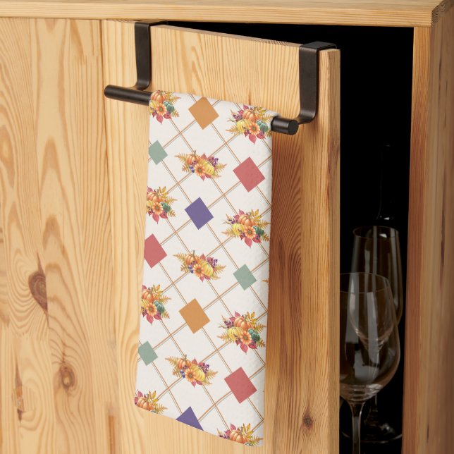 Thanksgiving Helgdag Kitchen Towel Kökshandduk (Thirds Fold)