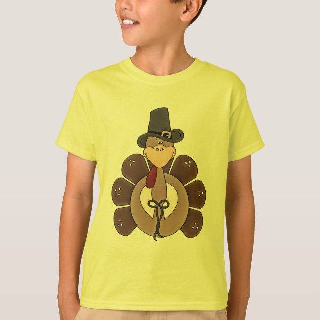Thanksgiving Helgdag Turkiets barn t-shirt (Framsida)