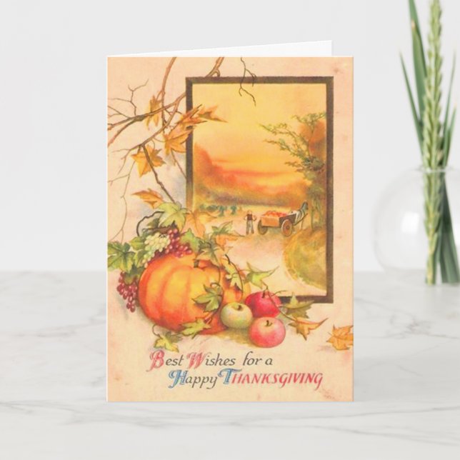 Thanksgiving Helgkort (Framsida)