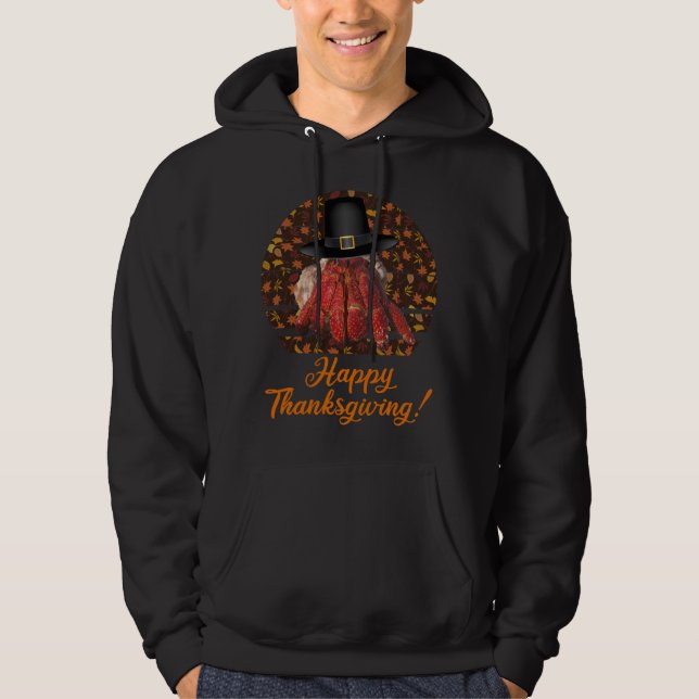 Thanksgiving Hermit Crab Hoodie (Framsida)