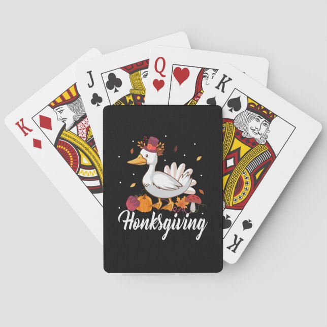 Thanksgiving Honksgiving Casinokort (Baksidan)