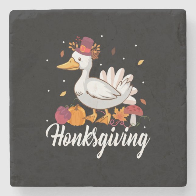 Thanksgiving Honksgiving Stenunderlägg (Framsidan)