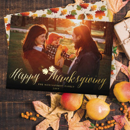 Thanksgiving Höst löv enkelt skriptfoto