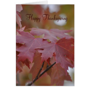 Thanksgiving~-höst löv hälsningskort
