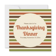 Thanksgiving Hösten Färg Rand Middag