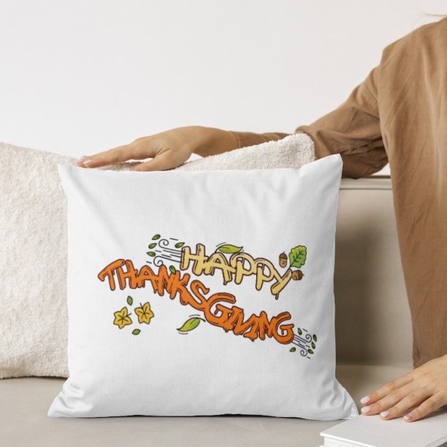 Thanksgiving höstgapel löv DEKORATIV KUDDE (Skapare uppladdad)