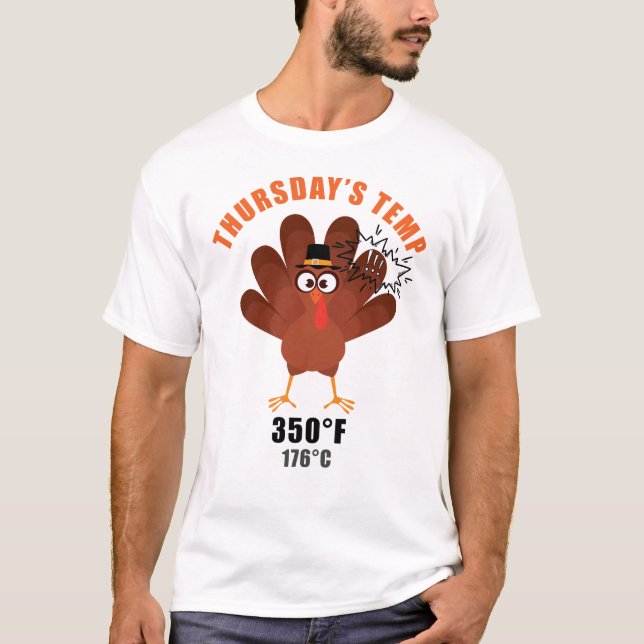 Thanksgiving Humor Funny Turkey Joke T Shirt (Framsida)