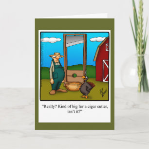 Thanksgiving Humor hälsningskort för hälsning av h Helgkort