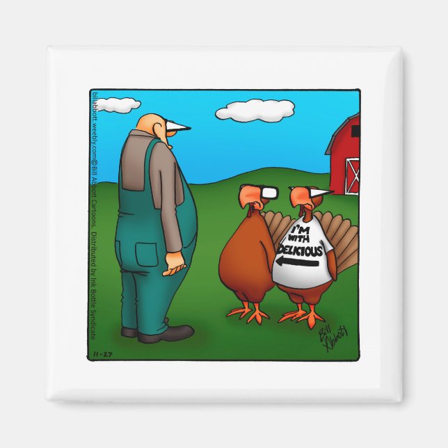 Thanksgiving Humor Magnet Gift (Framsidan)