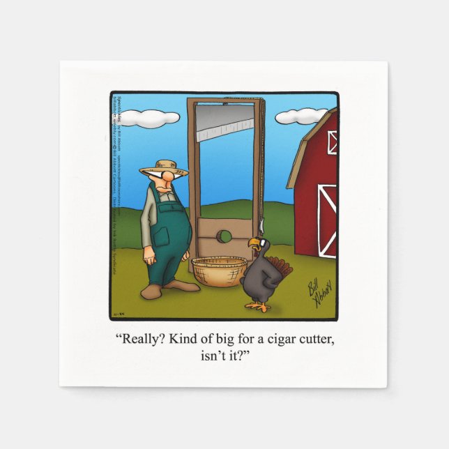 Thanksgiving Humor Pappra blöjor Pappersservett (Framsidan)