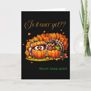 Thanksgiving Humor Roligt Turkiet Älskare-familjen Kort