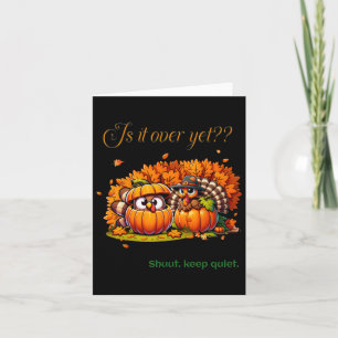 Thanksgiving Humor Roligt Turkiet Älskare-familjen Kort