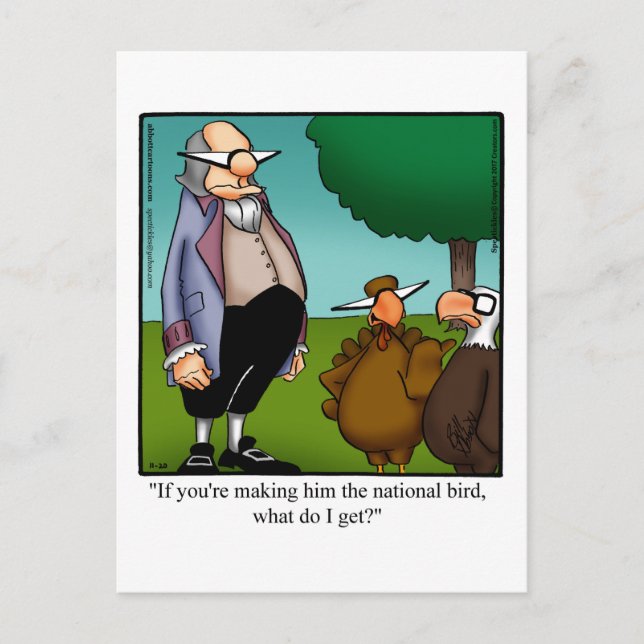 Thanksgiving Humor vykort (Framsida)