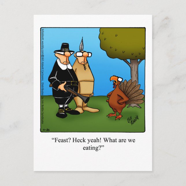 Thanksgiving Humor vykort ’Spectickles’ (Framsida)