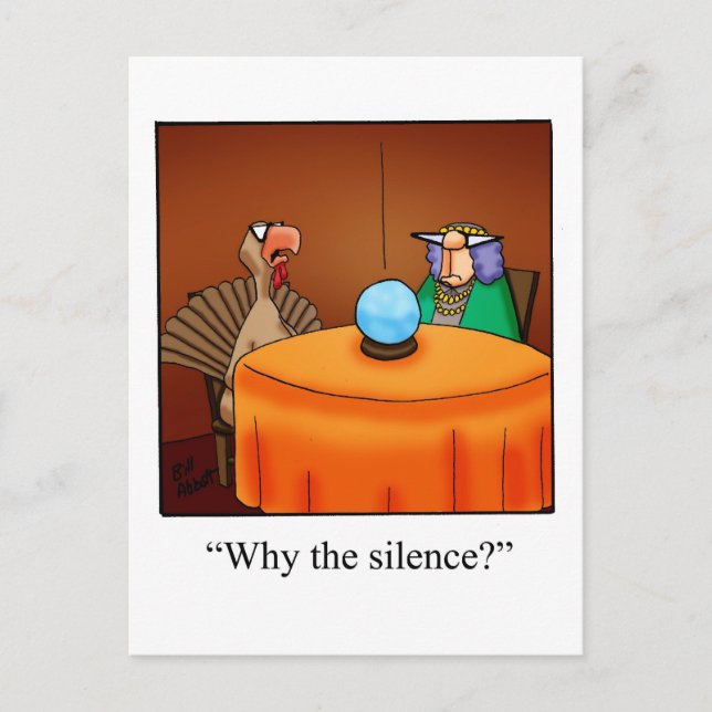 Thanksgiving Humor vykort ’Spectickles’ (Framsida)