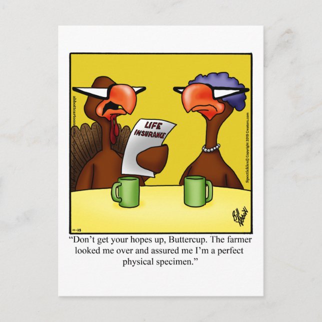 Thanksgiving Humor vykort ’Spectickles’ (Framsida)