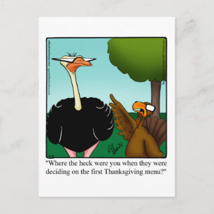 Thanksgiving Humor vykort ’Spectickles’