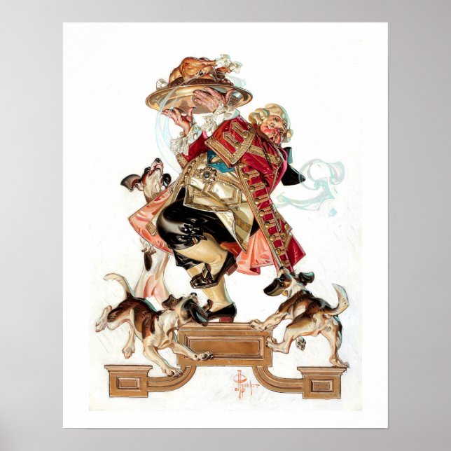 Thanksgiving Humous Vintage Art Poster (Framsidan)