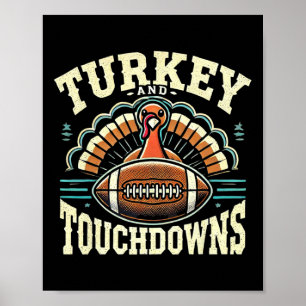 Thanksgiving i fotboll för lustigt Turkiet Poster