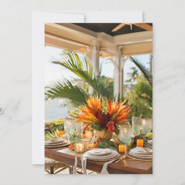 THANKSGIVING i TROPIKARNA Julkort (Framsida)