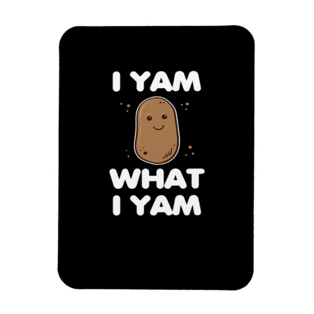 Thanksgiving I Yam What I Yam Fall Classic Magnet (Vertikal)