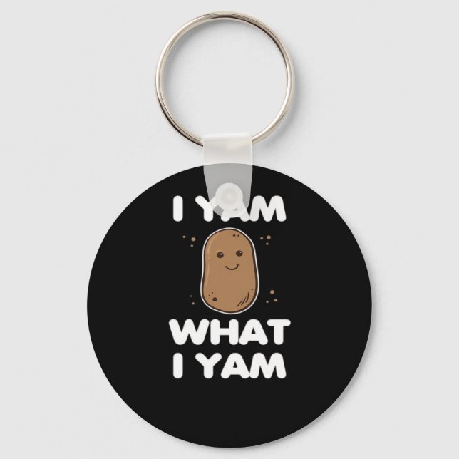 Thanksgiving I Yam What I Yam Fall Classic Nyckelring (Framsida)