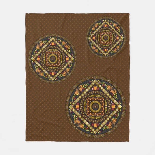 Thanksgiving Icons Fleece Blanket (Framsidan)