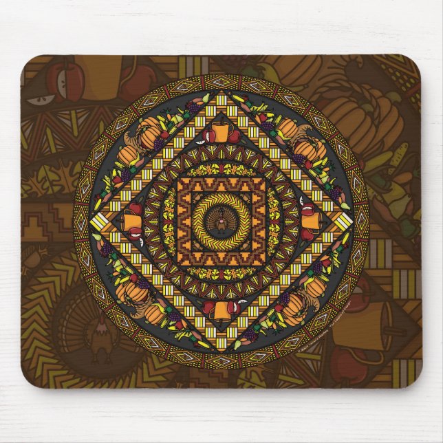 Thanksgiving Icons Mousepad Musmatta (Framsidan)
