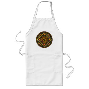 Thanksgiving Ikoner Apron Långt Förkläde