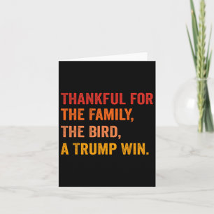Thanksgiving I'm Thankful Trump Won 2024 Lustigt u Kort