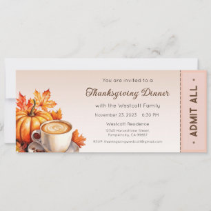 Thanksgiving Inbjudan, Thanksgiving Middag Inbjudningar